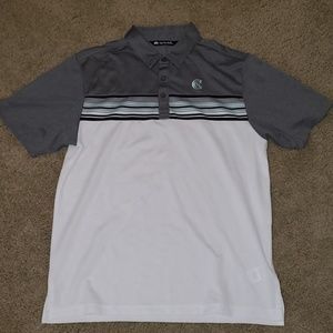 Travis Matthew Medium Shirt gray and white